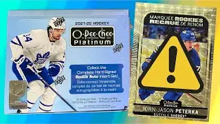 THIS IS A MASSIVE ISSUE - 2021-22 O-Pee-Chee Platinum Hockey Hobby Box Break