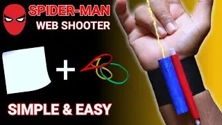 Simple and easy web shooter || rubberband web shooters || how to make Without Spring web shooter