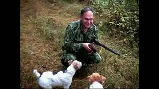 ХХ 10 2004  Озерный  Суслов Александр Васильевич с Лидером на охоте