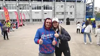 мы болеем за факел: на стадионе повстречалась Алёна Лепская/знаменитый Воронежский "Туман"