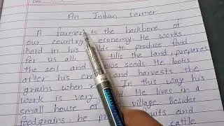 class- 9,10 Sub-english topic- an Indian farmer