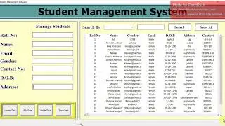 How to create a Student Management System in Python with Database |