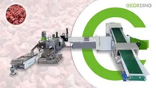 Washed Plastic Recycling Machine GD-150TS-3IN1 | GEORDING