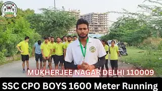 SSC CPO 1600 Meter Running मे लडको ने किया कमाल🔥||  मुखर्जी नगर दिल्ली contact 8447758177