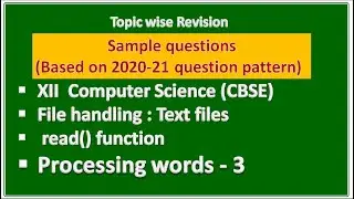 Important Questions (Python Text Files) ||word processing| CBSE computer Science