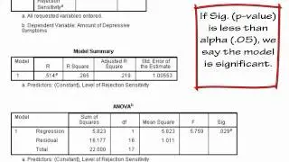 Simple Linear Regressions