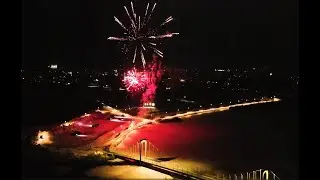 Droonivideo: Aastavahetuse ilutulestik Võrus 2023-2024