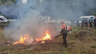 STIHL BR 800 C-E тушение огня