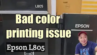 HOW TO FIX NOT PRINTING COLOR / BAD COLOR PRINTING ISSUE / EPSON L805 / EPSON PRINTER