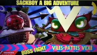 SACKBOY A BIG ADVENTURE  !! (Combat De Boss : VILLES-PATTES VEXÉ) PS5 4K HDR.