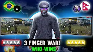 NEPAL OR BRAZIL? 🇧🇷 BEST CUSTOM HUD !!🙄FASTEST 3 FINGER HUD !👀☠️