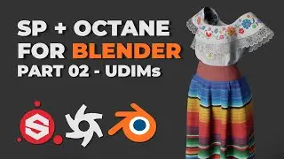 PBR RENDERING - Setting up SUBSTANCE PAINTER  UDIM Materials in OCTANE for BLENDER [Part 02]