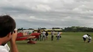 Low Pass with a Jet Trainer.