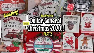 PT 2 DOLLAR GENERAL CHRISTMAS 2020 DECOR!!! MUST WATCH!