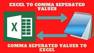 💻 Convert excel to comma separated list | Convert comma separated list to excel 