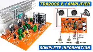 TDA2030 2.1 Audio amplifier circuit | How to make 2.1 Audio amplifier at Home