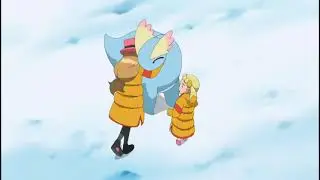 Pokemon XY Ash And His Friend's Play's With Amaura
