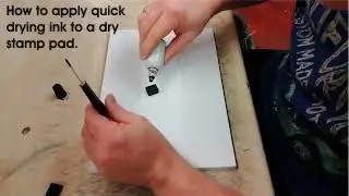 How to apply quick drying ink to a dry stamp pad