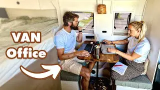 Home Office im Vanlife 🚐 So arbeiten wir unterwegs.