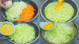 CABBAGE with EGGS is better than meat or pizza!🔝23 simple and very delicious recipes with cabbage!