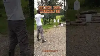 Shooting the Ruger Wrangler .22 lr revolver on steel plates. 💥