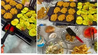 جديد شواية باربيكيو غنشارك معاكم فيها ميرنا مشويه مع خضار وسلطة غدا خفيف كيشهي 😋