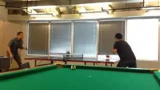 2014 Ping pong tournament, semi-finals: Sergey vs Dan