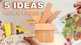 ♻️Transform Trash into Treasure: 5 Genius DIY Ideas for Home Storage & Decor!