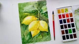Лимоны акварель