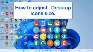 How to resize desktop icons in windows 11. 
