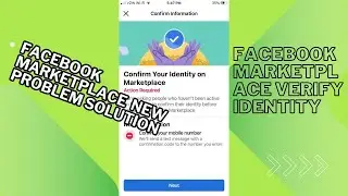Facebook Marketplace New Problem Solution | Google Voice | Facebook Marketplace Verify Identity 谷歌语音