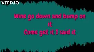 Opal  I said it Pon de Edge Lyrics