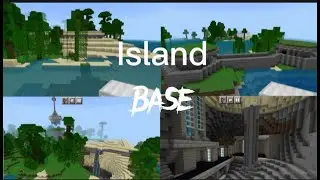 I built an island base in a beautiful island seed! (seed in description)