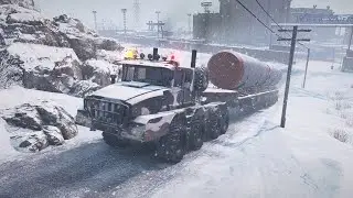 Transporting a Huge Rocket 🚀| SnowRunner 🚚 gameplay