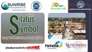 Status Symbol hmda Luxury villa plots @ Shadnagar municipality limits