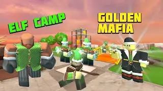 SOLO Golden Mafia and ELF Camp - Roblox Tower Defense Simulator