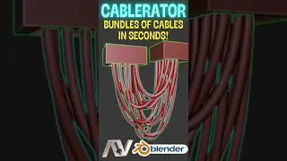Complex bundles of cables in second in Blender using Cablerator
