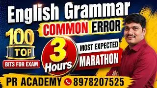 💯 Top 100 Common Error Questions | English Grammar Marathon 2026 | Complete Exam Preparation |