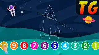 Let's Learning Counting Numbers Backward | 10 to 1 | Numbers For Kids