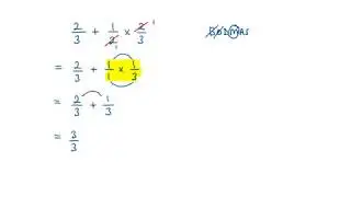 Order of Operations with Fractions