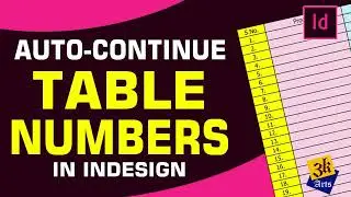 How to Continue Serial Numbers in a Table in Adobe InDesign Automatically 