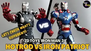 Unboxing Iron Patriot Twins!! ZD Toys iron man hotrod Mark 22 Hot Rod