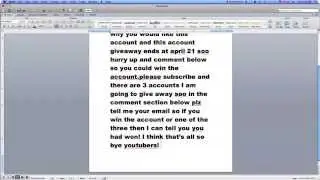 minecraft account giveaway april,21 2013