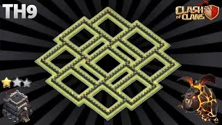 NEW TOWN HALL 9 (TH9) BASE | TH9 BASE COPY LINK - CLASH OF CLANS