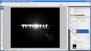 Photoshop Tutorial - Episode 20 - Text Effect Light Flare
