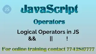 Logical operators in javascript