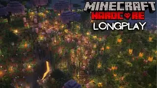 Building a Lush Mountain Staircase in Hardcore Minecraft - Relaxing Longplay