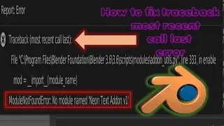 How to fix traceback  most recent call last  error 🛠️ | No Module Name Found : Error Fix It🚀