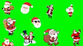 Christmas Santa Claus Green Screen Animation