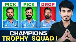 MY Team India Champions Trophy 2025 SQUAD!! *🔥 TEAM* 🤯